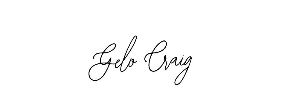 How to make Gelo Craig signature? Bearetta-2O07w is a professional autograph style. Create handwritten signature for Gelo Craig name. Gelo Craig signature style 12 images and pictures png