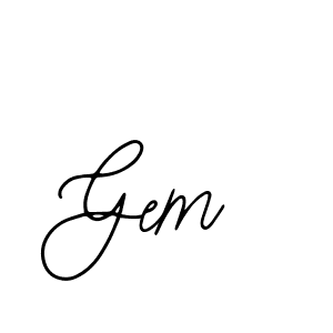 Similarly Bearetta-2O07w is the best handwritten signature design. Signature creator online .You can use it as an online autograph creator for name Gem. Gem signature style 12 images and pictures png