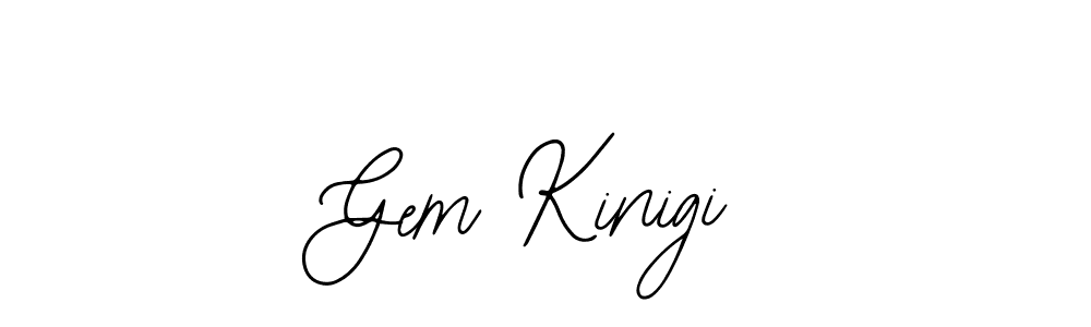 Bearetta-2O07w is a professional signature style that is perfect for those who want to add a touch of class to their signature. It is also a great choice for those who want to make their signature more unique. Get Gem Kinigi name to fancy signature for free. Gem Kinigi signature style 12 images and pictures png