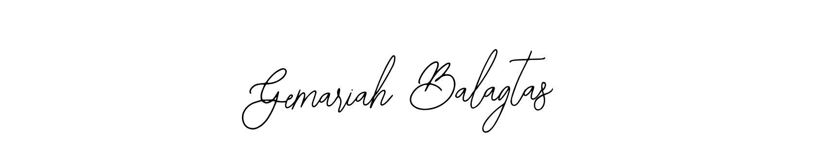 Make a beautiful signature design for name Gemariah Balagtas. With this signature (Bearetta-2O07w) style, you can create a handwritten signature for free. Gemariah Balagtas signature style 12 images and pictures png