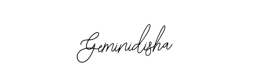 if you are searching for the best signature style for your name Geminidisha. so please give up your signature search. here we have designed multiple signature styles  using Bearetta-2O07w. Geminidisha signature style 12 images and pictures png