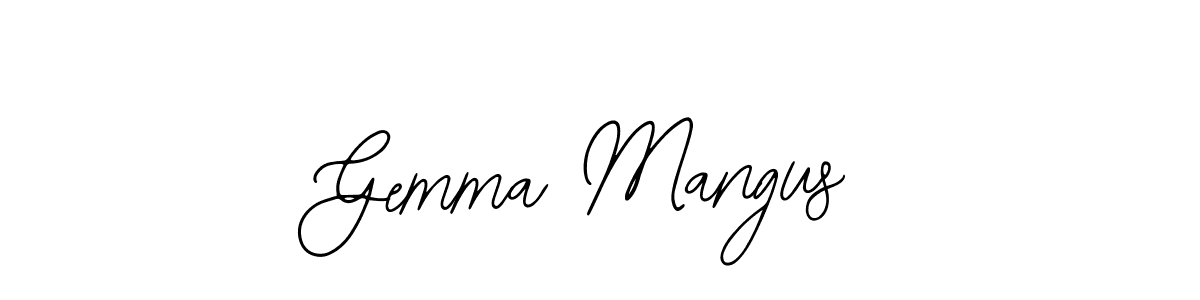 Bearetta-2O07w is a professional signature style that is perfect for those who want to add a touch of class to their signature. It is also a great choice for those who want to make their signature more unique. Get Gemma Mangus name to fancy signature for free. Gemma Mangus signature style 12 images and pictures png