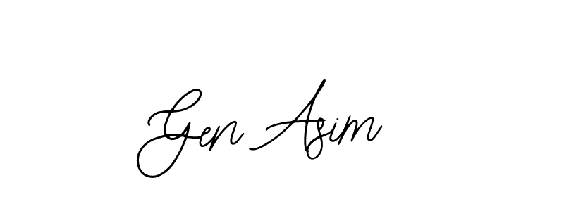 Create a beautiful signature design for name Gen Asim. With this signature (Bearetta-2O07w) fonts, you can make a handwritten signature for free. Gen Asim signature style 12 images and pictures png