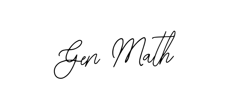 Gen Math stylish signature style. Best Handwritten Sign (Bearetta-2O07w) for my name. Handwritten Signature Collection Ideas for my name Gen Math. Gen Math signature style 12 images and pictures png