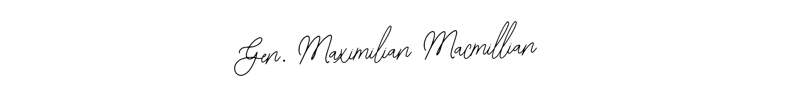 How to make Gen. Maximilian Macmillian name signature. Use Bearetta-2O07w style for creating short signs online. This is the latest handwritten sign. Gen. Maximilian Macmillian signature style 12 images and pictures png