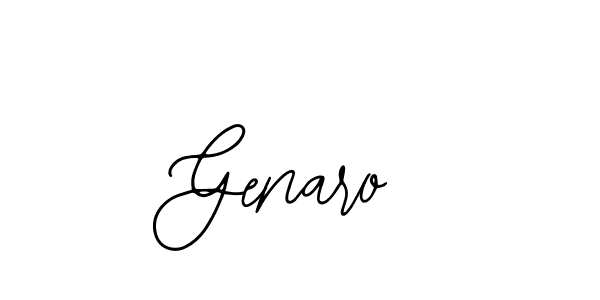 Design your own signature with our free online signature maker. With this signature software, you can create a handwritten (Bearetta-2O07w) signature for name Genaro. Genaro signature style 12 images and pictures png