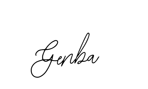 Make a beautiful signature design for name Genba. Use this online signature maker to create a handwritten signature for free. Genba signature style 12 images and pictures png