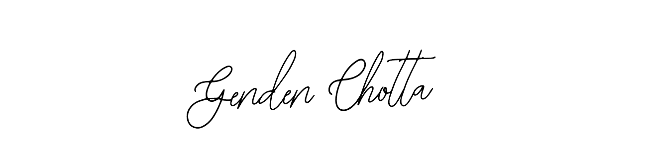 Similarly Bearetta-2O07w is the best handwritten signature design. Signature creator online .You can use it as an online autograph creator for name Genden Chotta. Genden Chotta signature style 12 images and pictures png