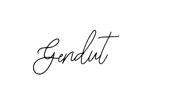 Design your own signature with our free online signature maker. With this signature software, you can create a handwritten (Bearetta-2O07w) signature for name Gendut. Gendut signature style 12 images and pictures png