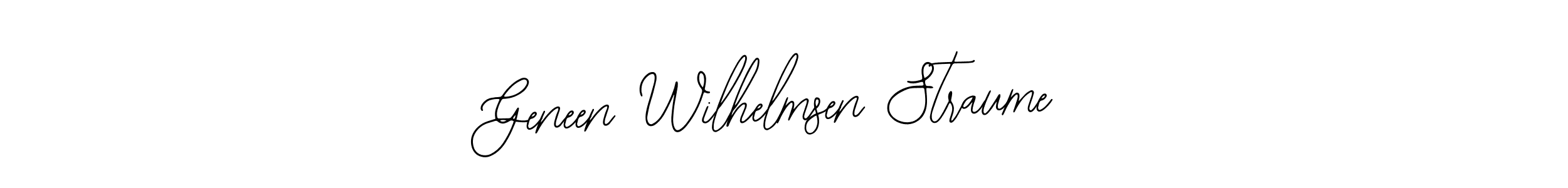 Similarly Bearetta-2O07w is the best handwritten signature design. Signature creator online .You can use it as an online autograph creator for name Geneen Wilhelmsen Straume. Geneen Wilhelmsen Straume signature style 12 images and pictures png