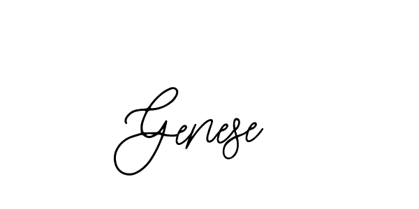 Design your own signature with our free online signature maker. With this signature software, you can create a handwritten (Bearetta-2O07w) signature for name Genese. Genese signature style 12 images and pictures png