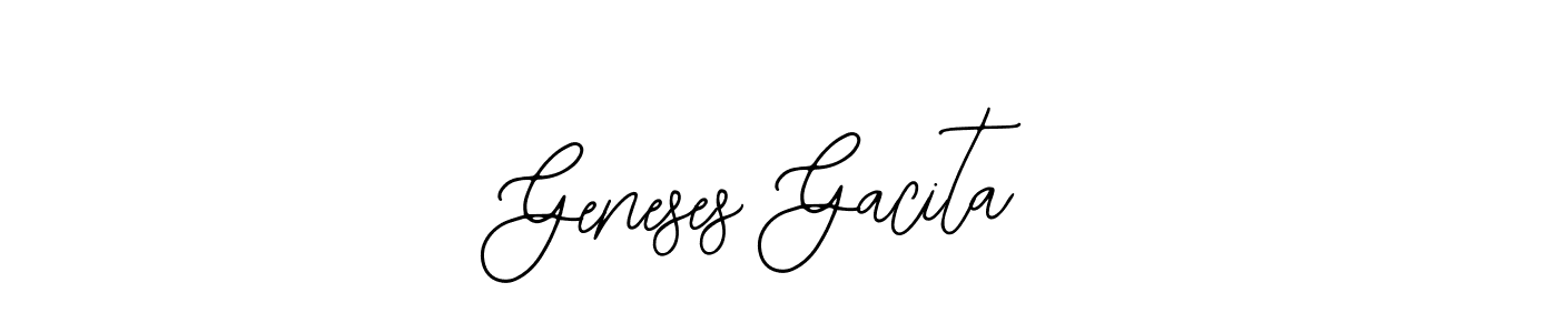 See photos of Geneses Gacita official signature by Spectra . Check more albums & portfolios. Read reviews & check more about Bearetta-2O07w font. Geneses Gacita signature style 12 images and pictures png