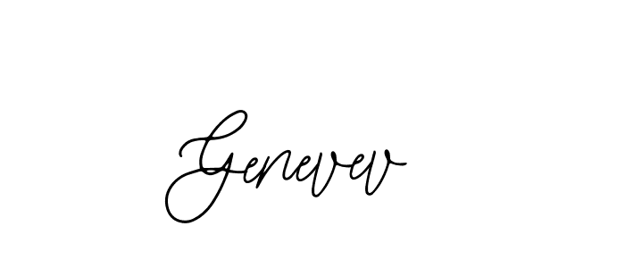 You should practise on your own different ways (Bearetta-2O07w) to write your name (Genevev) in signature. don't let someone else do it for you. Genevev signature style 12 images and pictures png