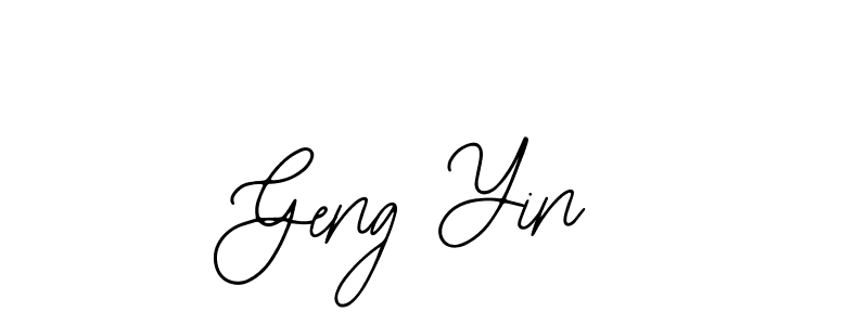 Bearetta-2O07w is a professional signature style that is perfect for those who want to add a touch of class to their signature. It is also a great choice for those who want to make their signature more unique. Get Geng Yin name to fancy signature for free. Geng Yin signature style 12 images and pictures png