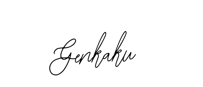 How to make Genkaku signature? Bearetta-2O07w is a professional autograph style. Create handwritten signature for Genkaku name. Genkaku signature style 12 images and pictures png