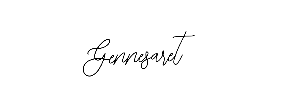 You should practise on your own different ways (Bearetta-2O07w) to write your name (Gennesaret) in signature. don't let someone else do it for you. Gennesaret signature style 12 images and pictures png