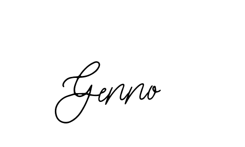 Use a signature maker to create a handwritten signature online. With this signature software, you can design (Bearetta-2O07w) your own signature for name Genno. Genno signature style 12 images and pictures png