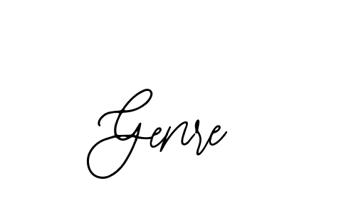 You should practise on your own different ways (Bearetta-2O07w) to write your name (Genre) in signature. don't let someone else do it for you. Genre signature style 12 images and pictures png