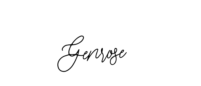 Design your own signature with our free online signature maker. With this signature software, you can create a handwritten (Bearetta-2O07w) signature for name Genrose. Genrose signature style 12 images and pictures png