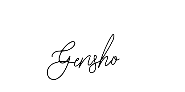Once you've used our free online signature maker to create your best signature Bearetta-2O07w style, it's time to enjoy all of the benefits that Gensho name signing documents. Gensho signature style 12 images and pictures png