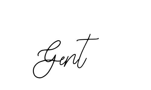 Design your own signature with our free online signature maker. With this signature software, you can create a handwritten (Bearetta-2O07w) signature for name Gent . Gent  signature style 12 images and pictures png