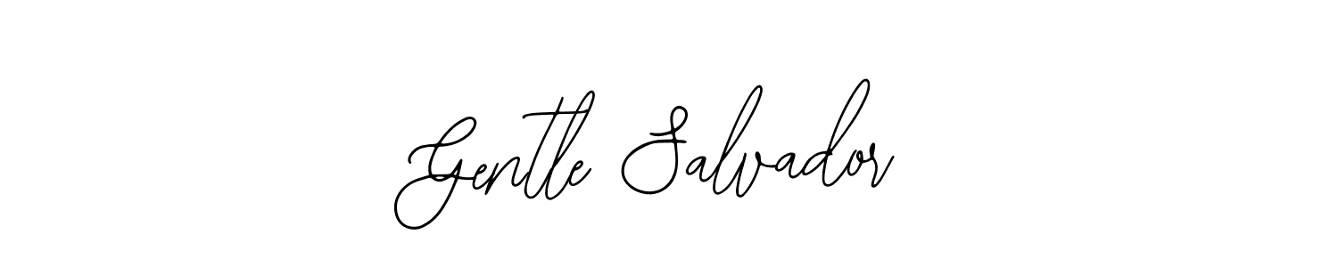 Also we have Gentle Salvador name is the best signature style. Create professional handwritten signature collection using Bearetta-2O07w autograph style. Gentle Salvador signature style 12 images and pictures png