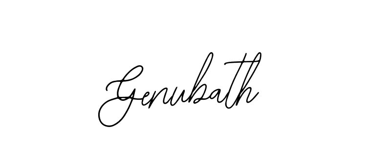 Make a beautiful signature design for name Genubath. Use this online signature maker to create a handwritten signature for free. Genubath signature style 12 images and pictures png