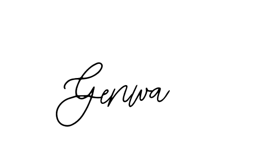 Make a beautiful signature design for name Genwa. With this signature (Bearetta-2O07w) style, you can create a handwritten signature for free. Genwa signature style 12 images and pictures png