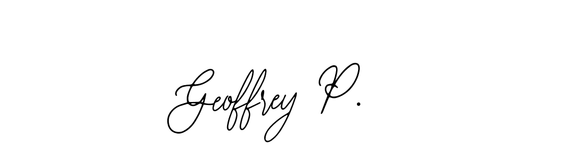 if you are searching for the best signature style for your name Geoffrey P.. so please give up your signature search. here we have designed multiple signature styles  using Bearetta-2O07w. Geoffrey P. signature style 12 images and pictures png