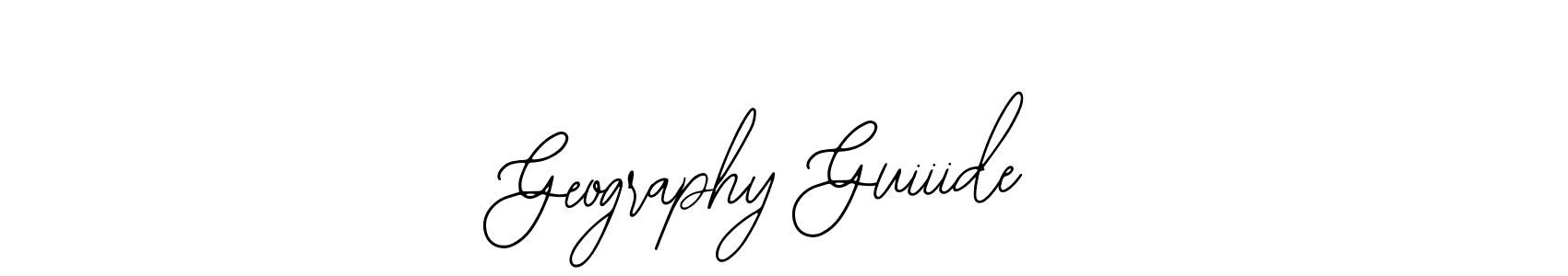 Use a signature maker to create a handwritten signature online. With this signature software, you can design (Bearetta-2O07w) your own signature for name Geography Guiiide. Geography Guiiide signature style 12 images and pictures png