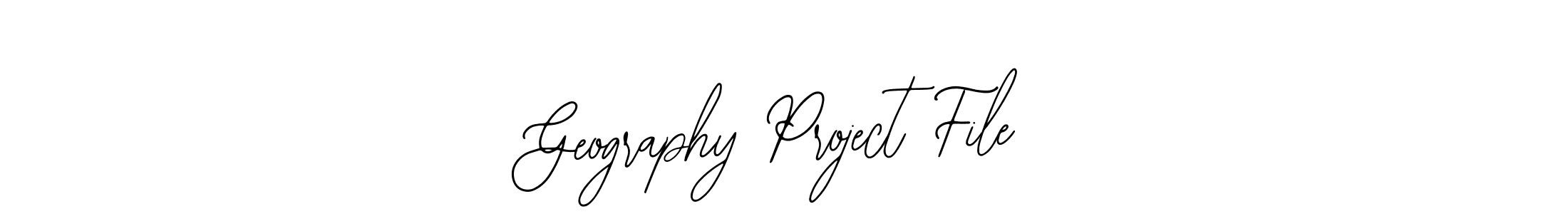 Use a signature maker to create a handwritten signature online. With this signature software, you can design (Bearetta-2O07w) your own signature for name Geography Project File. Geography Project File signature style 12 images and pictures png