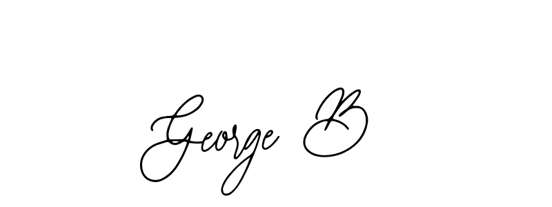 How to make George B name signature. Use Bearetta-2O07w style for creating short signs online. This is the latest handwritten sign. George B signature style 12 images and pictures png