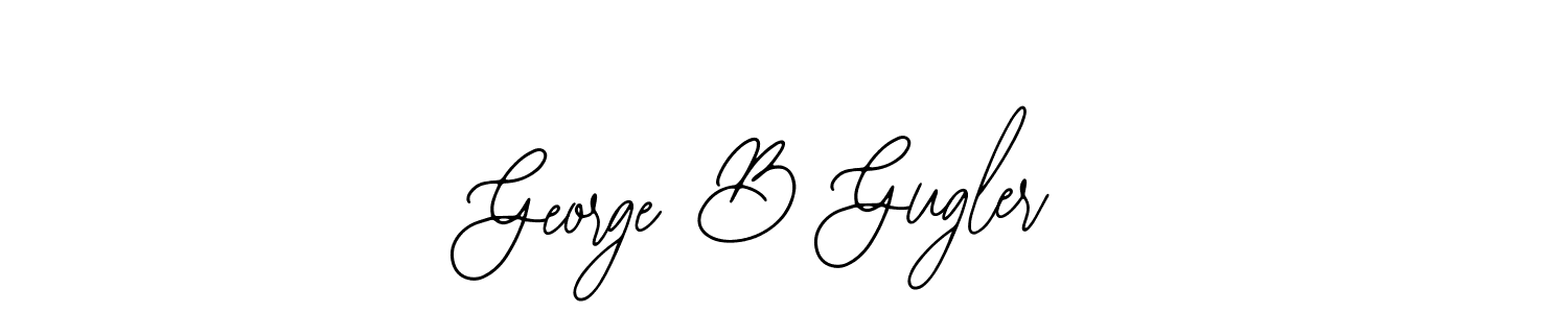 The best way (Bearetta-2O07w) to make a short signature is to pick only two or three words in your name. The name George B Gugler include a total of six letters. For converting this name. George B Gugler signature style 12 images and pictures png