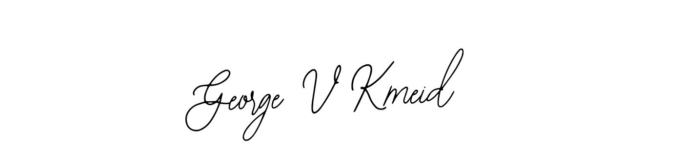 You should practise on your own different ways (Bearetta-2O07w) to write your name (George V Kmeid) in signature. don't let someone else do it for you. George V Kmeid signature style 12 images and pictures png