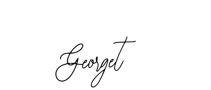 How to make Georget signature? Bearetta-2O07w is a professional autograph style. Create handwritten signature for Georget name. Georget signature style 12 images and pictures png