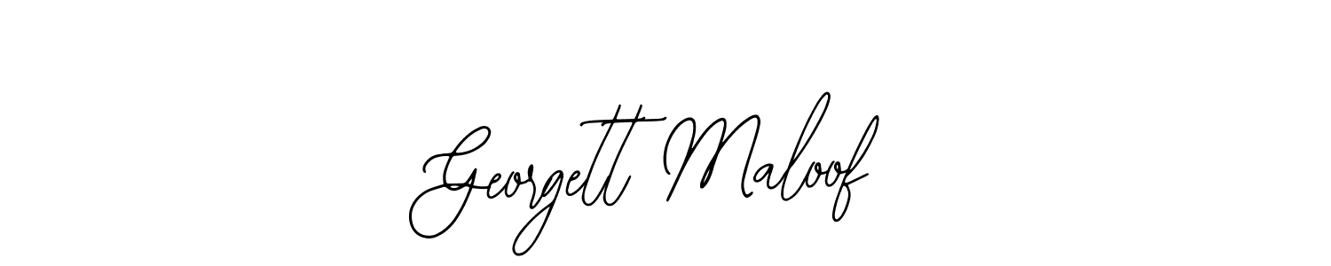 Similarly Bearetta-2O07w is the best handwritten signature design. Signature creator online .You can use it as an online autograph creator for name Georgett Maloof. Georgett Maloof signature style 12 images and pictures png