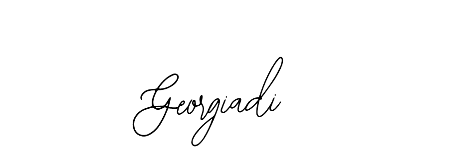 How to make Georgiadi name signature. Use Bearetta-2O07w style for creating short signs online. This is the latest handwritten sign. Georgiadi signature style 12 images and pictures png
