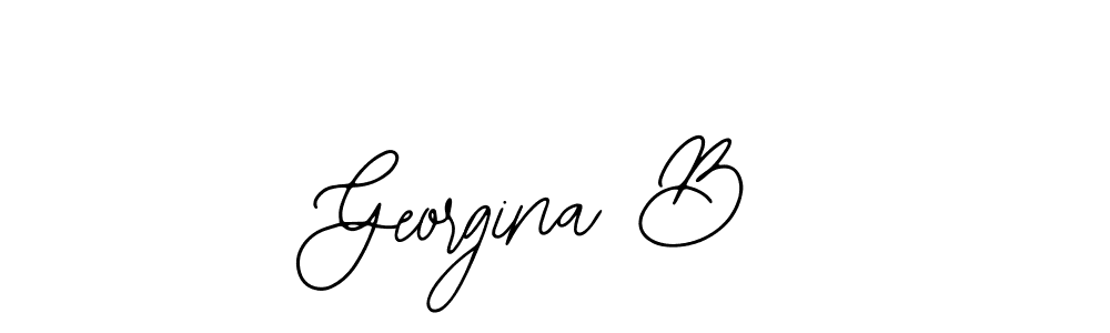 This is the best signature style for the Georgina B name. Also you like these signature font (Bearetta-2O07w). Mix name signature. Georgina B signature style 12 images and pictures png