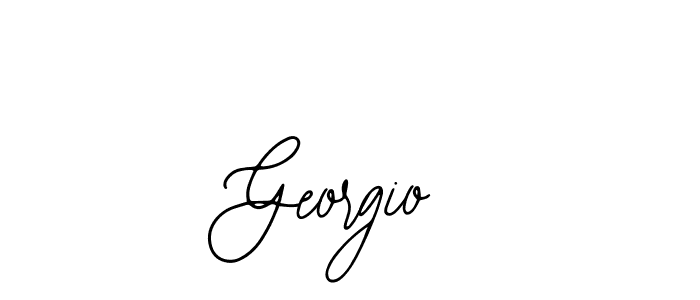 How to make Georgio name signature. Use Bearetta-2O07w style for creating short signs online. This is the latest handwritten sign. Georgio signature style 12 images and pictures png