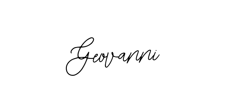 You should practise on your own different ways (Bearetta-2O07w) to write your name (Geovanni) in signature. don't let someone else do it for you. Geovanni signature style 12 images and pictures png