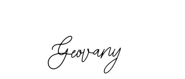 You should practise on your own different ways (Bearetta-2O07w) to write your name (Geovany) in signature. don't let someone else do it for you. Geovany signature style 12 images and pictures png