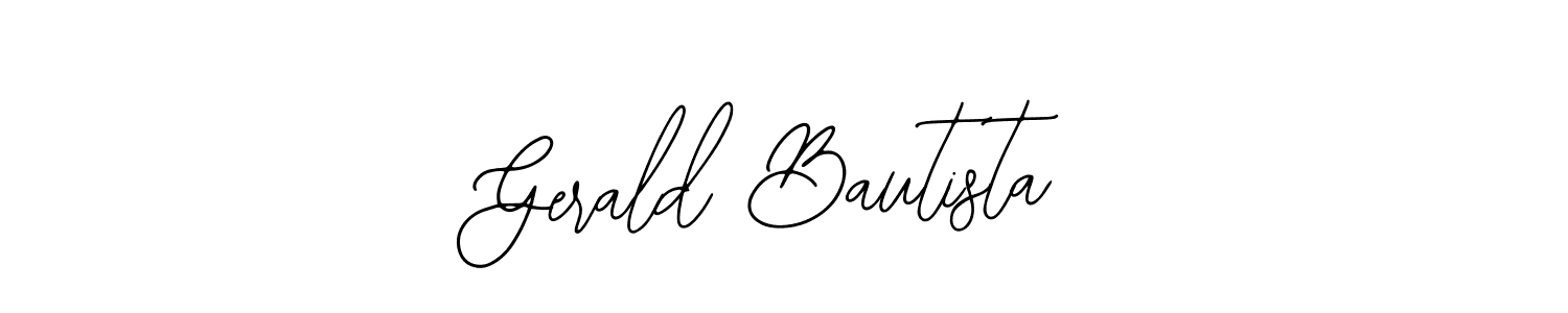How to make Gerald Bautista name signature. Use Bearetta-2O07w style for creating short signs online. This is the latest handwritten sign. Gerald Bautista signature style 12 images and pictures png