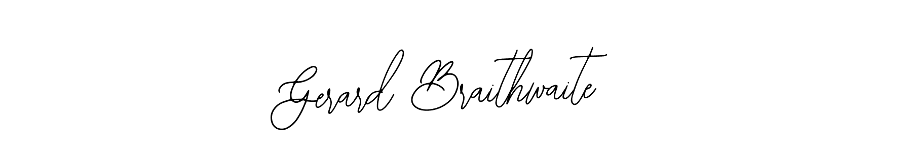 The best way (Bearetta-2O07w) to make a short signature is to pick only two or three words in your name. The name Gerard Braithwaite include a total of six letters. For converting this name. Gerard Braithwaite signature style 12 images and pictures png