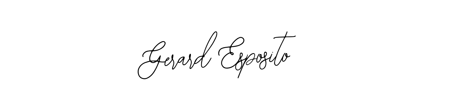 Also You can easily find your signature by using the search form. We will create Gerard Esposito name handwritten signature images for you free of cost using Bearetta-2O07w sign style. Gerard Esposito signature style 12 images and pictures png