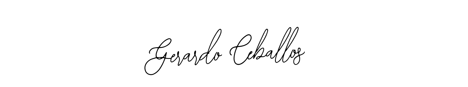 Make a beautiful signature design for name Gerardo Ceballos. With this signature (Bearetta-2O07w) style, you can create a handwritten signature for free. Gerardo Ceballos signature style 12 images and pictures png