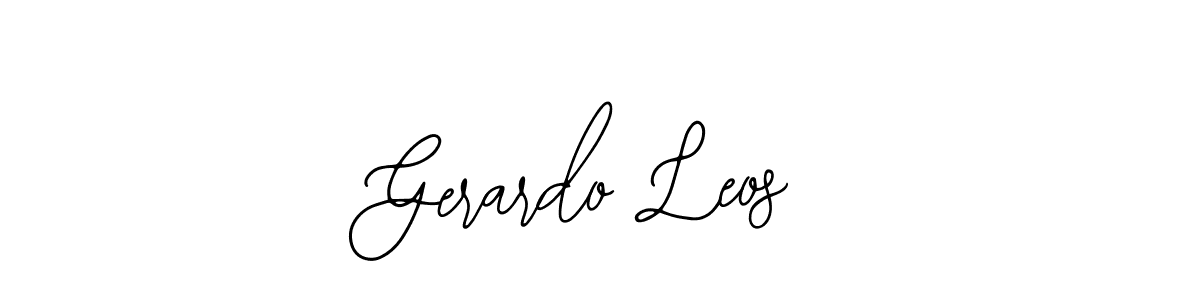 You should practise on your own different ways (Bearetta-2O07w) to write your name (Gerardo Leos) in signature. don't let someone else do it for you. Gerardo Leos signature style 12 images and pictures png