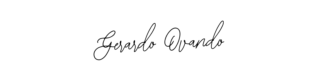 Bearetta-2O07w is a professional signature style that is perfect for those who want to add a touch of class to their signature. It is also a great choice for those who want to make their signature more unique. Get Gerardo Ovando name to fancy signature for free. Gerardo Ovando signature style 12 images and pictures png