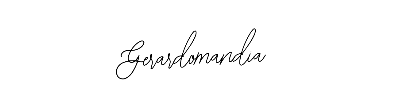 Similarly Bearetta-2O07w is the best handwritten signature design. Signature creator online .You can use it as an online autograph creator for name Gerardomandia. Gerardomandia signature style 12 images and pictures png