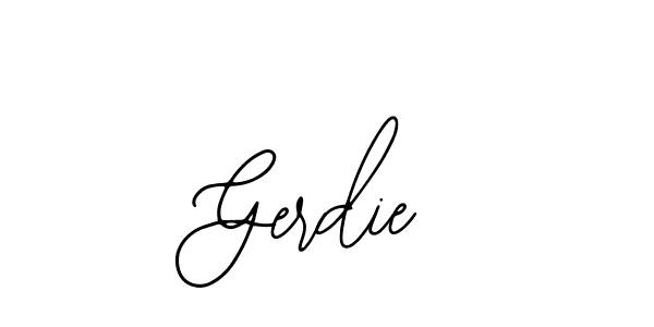 You should practise on your own different ways (Bearetta-2O07w) to write your name (Gerdie) in signature. don't let someone else do it for you. Gerdie signature style 12 images and pictures png