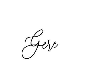 Design your own signature with our free online signature maker. With this signature software, you can create a handwritten (Bearetta-2O07w) signature for name Gere. Gere signature style 12 images and pictures png